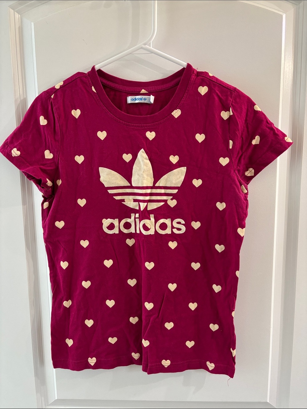 adidas Tee with Cream Heart Logo